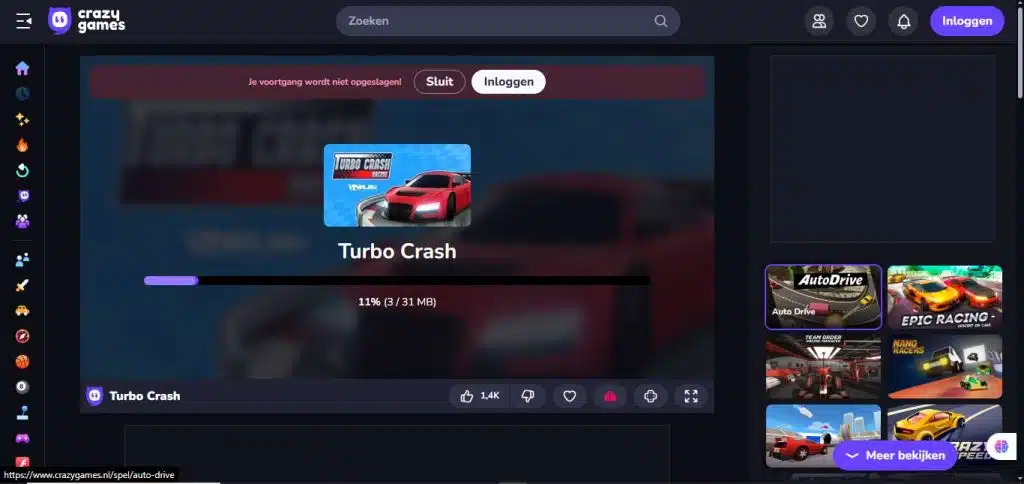 بازی Turbo Crash – بازی فوق سریع برای علاقهمندان سرعت
