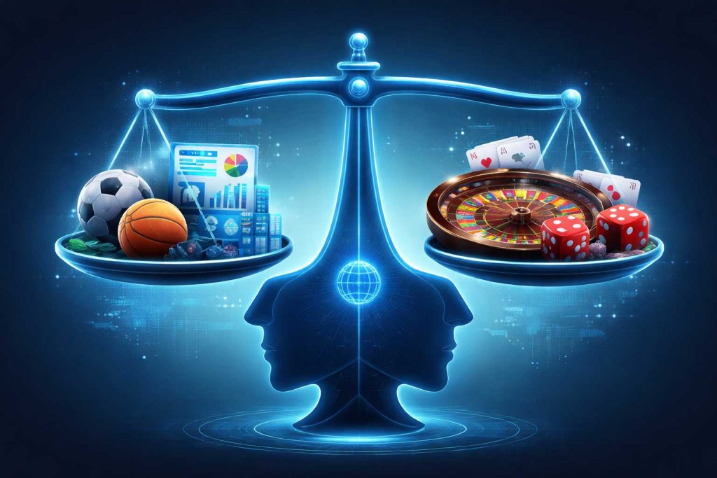 تفاوت شرط بندی ورزشی با بازی های کازینویی آنلاین