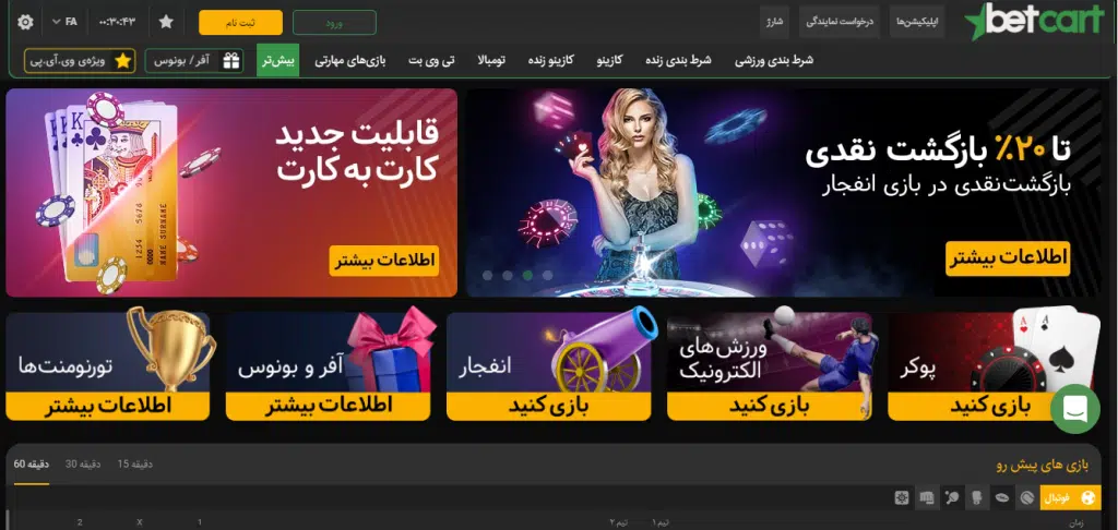 معرفی کلی سایت بت کارت